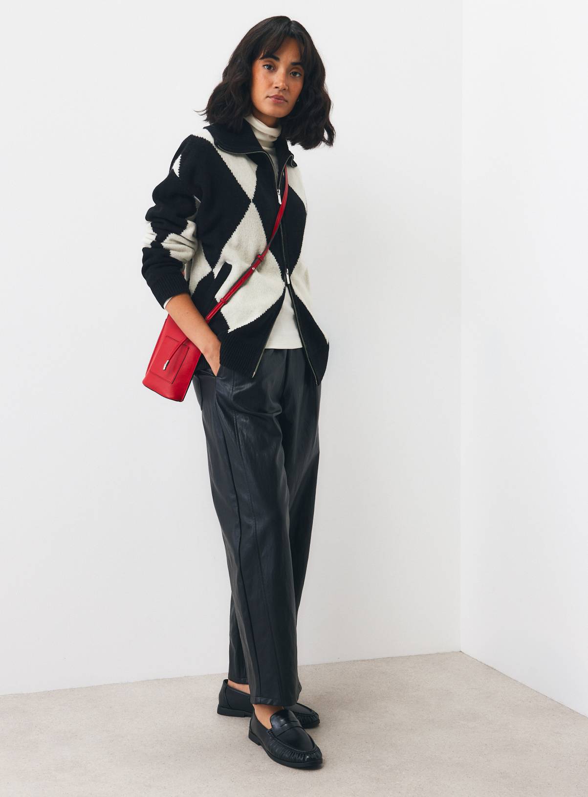 Mono Pure Lambswool Zip-Through Cardigan L - Image 2